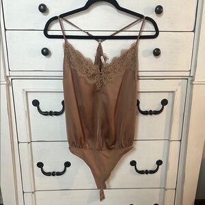 Abercrombie & Fitch Tan Lace Bodysuit